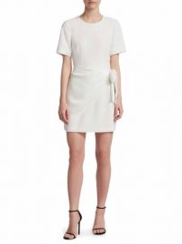 Cinq    Sept - Bia Tie Waist Dress in White at Saks Fifth Avenue